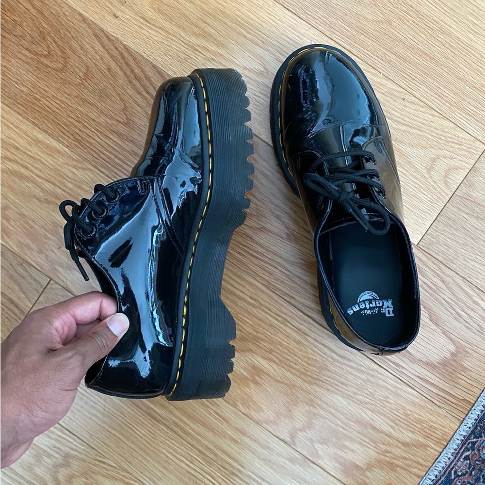 Dr. Martens Black Patent Lamper Men’s Shoes US 10